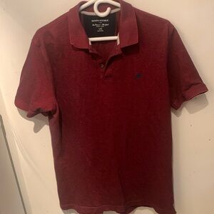 Breathtaking Banana Republic Wine Coloured 100% Ultra Sift Cotton Polo SZ L 🔥🔥